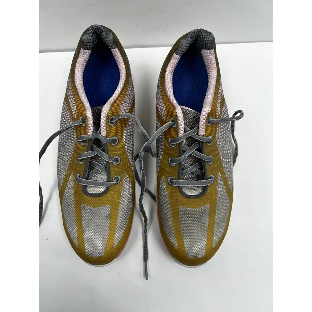 FootJoy Women's FJ 98000 EmPower Pink/Grey/Gold Spikeless Golf Shoes Sz 8 M